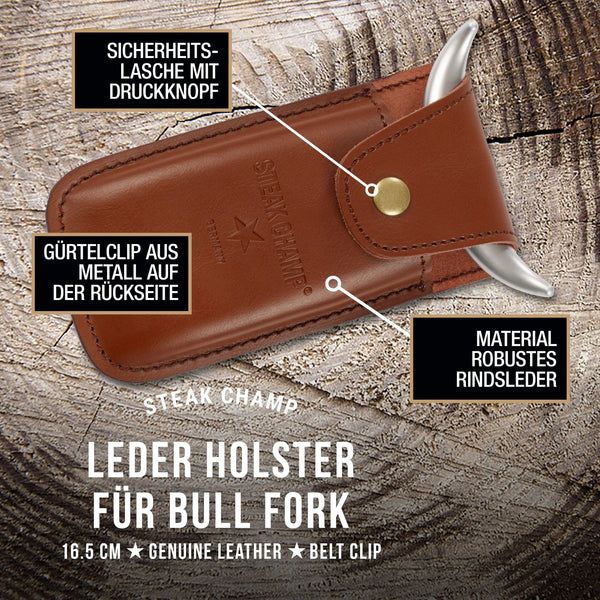Leder Holster für Bull Fork Fleischgabel