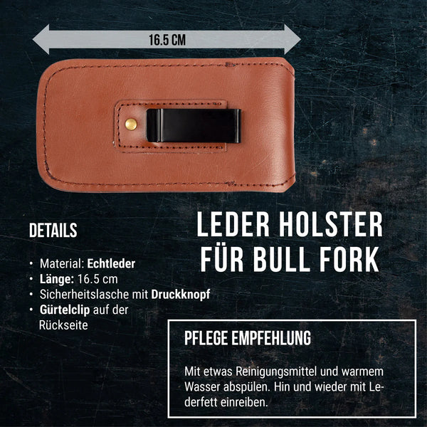 Leder Holster für Bull Fork Fleischgabel