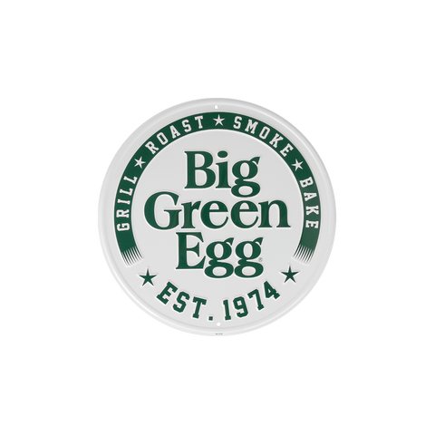 Texttafel rund weiß – Est. 1974